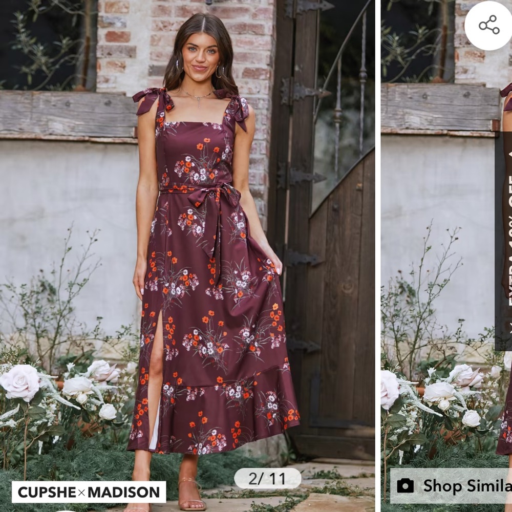 Cupshe x Maddi P Maxi dress NWT